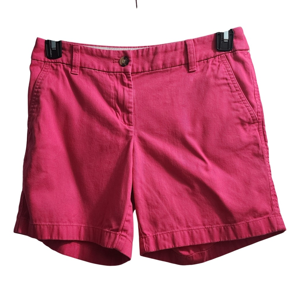 J. Crew Women's Size 4 Pink Cotton Chino Shorts "Re-Imagined" Collection